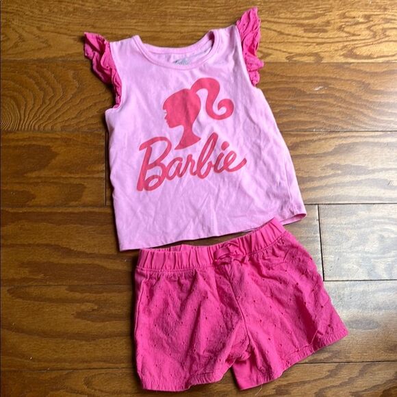 Barbie Pink Kids Pajamas Set - Picture 1 of 1